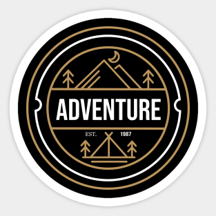 Adventure shirt Sticker